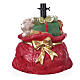 Base per albero Natale sacco rosso con regali 40x30x35 cm s1