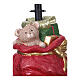 Base per albero Natale sacco rosso con regali 40x30x35 cm s4