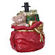 Base per albero Natale sacco rosso con regali 40x30x35 cm s7
