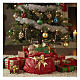 Base per albero Natale 180-240 cm sacco rosso con regali 40x30x35 cm s2