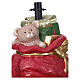 Base per albero Natale 180-240 cm sacco rosso con regali 40x30x35 cm s5