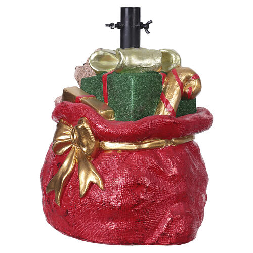 Podstawa pod choinkę w kształcie czerwonego worka z prezentami, 40 × 30 × 35 cm 7