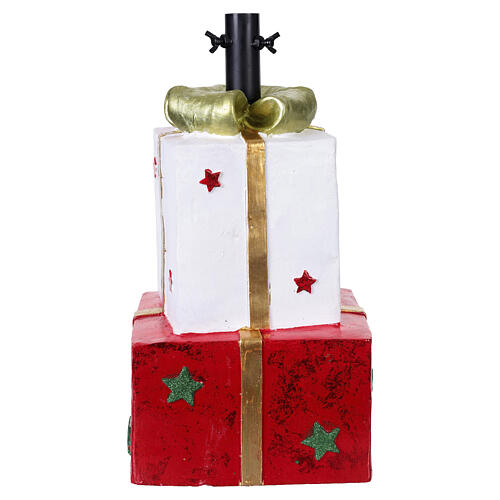 Christmas tree base with two gift packages, 10x8x16 in 5