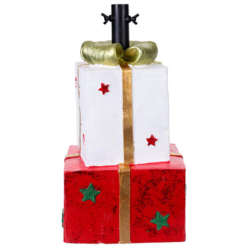 Base para árbol Navidad dos paquetes regalo 25x20x40 cm 7