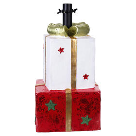Base per albero Natale due pacchi regalo 25x20x40 cm
