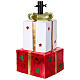 Base per albero Natale due pacchi regalo 25x20x40 cm s4