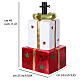 Base per albero Natale 150-210 cm due pacchi regalo 25x20x40 cm s3