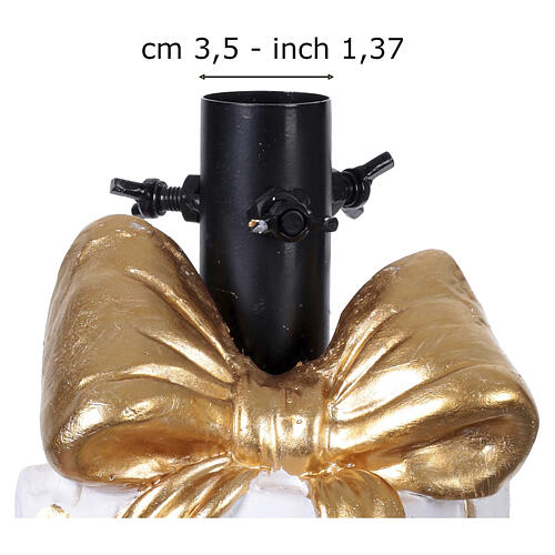 Base pour sapin de Noël 120-150 cm cadeaux et pingouin 50x35x25 cm 6