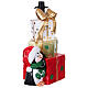 Base per albero Natale regali e pinguino 30x20x45 cm s4