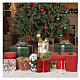 Base per albero Natale 150-210 cm regali e pinguino 30x20x45 cm s2