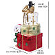 Base per albero Natale 150-210 cm regali e pinguino 30x20x45 cm s3