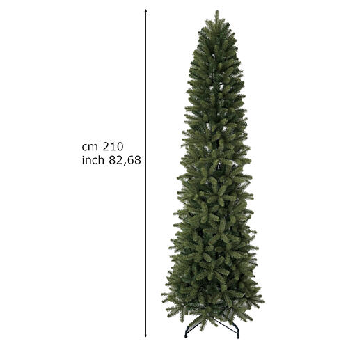 Albero di Natale Fillar pencil 210 cm Winter Woodland verde Poly PVC 3