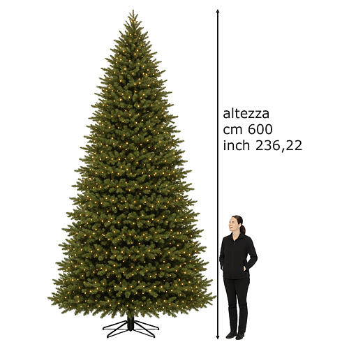 Albero di Natale Deluxe illuminato Poly Triumph treed 3728 LED 600 cm int 3