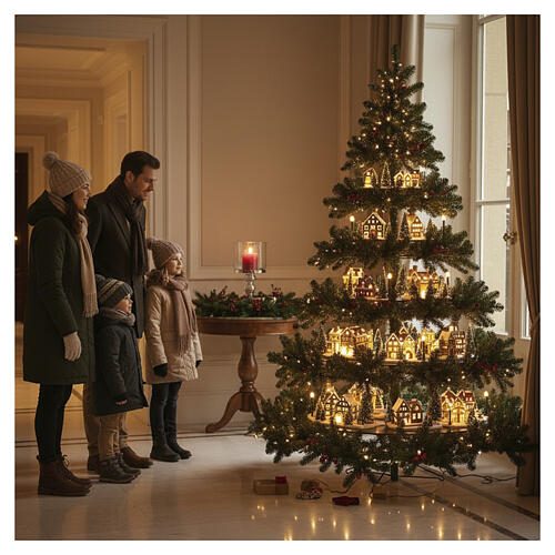 Künstlicher Weihnachtsbaum, Modell Black Box Trees Presentation – 230 cm, grün, mit Aufstellflächen, PVC Softneedle 2