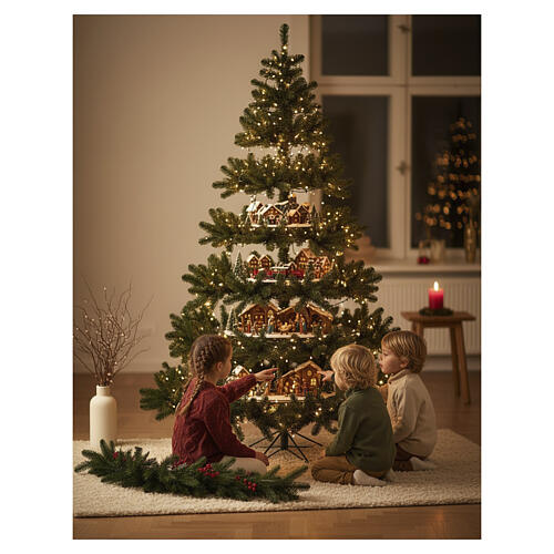 Sapin de Noël Presentation Black Box vert 230 cm PVC 6
