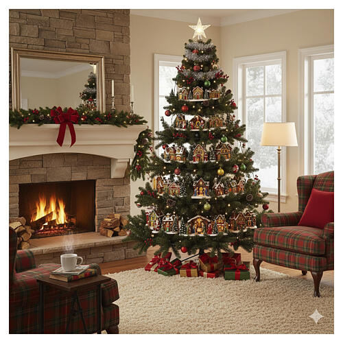 Sapin de Noël Presentation Black Box vert 230 cm PVC 7