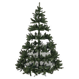 Albero di Natale Black box trees Presentation con ripiani verde 230 cm PVC