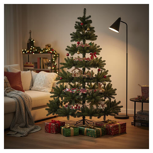 Albero di Natale Black box trees Presentation con ripiani verde 230 cm PVC 4