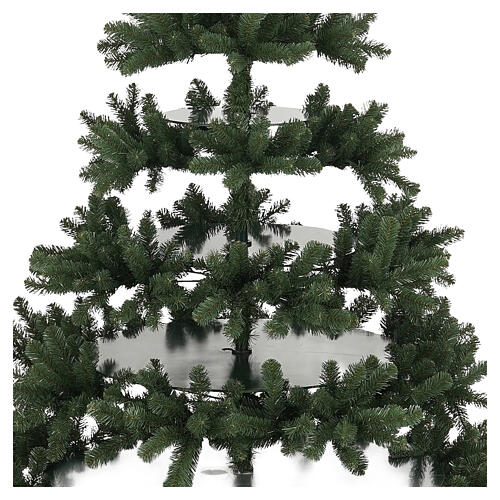 Albero di Natale Black box trees Presentation con ripiani verde 230 cm PVC 6