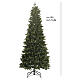 Sapin POP-UP pré-éclairé 200 LEDs blanc chaud 180 cm Slim Poly mod. Poissons s3