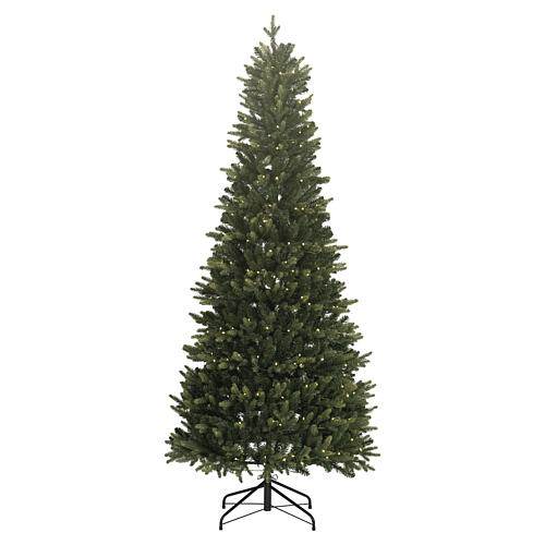 Albero POP-UP prelit 200 LED bianco caldo 180 cm slim Poly mod. Pesci 1