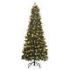 Árvore POP-UP pré-iluminada 200 LEDs branco quente 180 cm slim Poly mod. Peixes s1