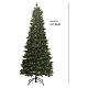 Árbol Navidad POP-UP verde 210 cm 300 LED blanco cálido slim Poly mix mod. Pesci s3