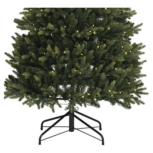 Albero Natale POP-UP verde 210 cm 300 LED bianco caldo slim Poly mix mod. Pesci 3