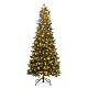 Albero Natale POP-UP verde 210 cm 300 LED bianco caldo slim Poly mix mod. Pesci s1