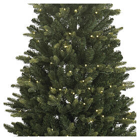 Albero Natale 240 cm POP-UP 500 LED bianco caldo giochi luce mod. Pesci slim Poly