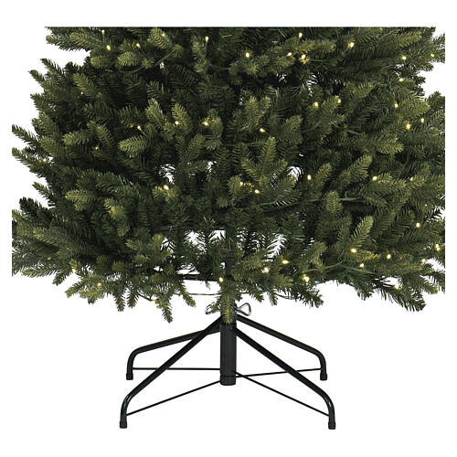 Albero Natale 240 cm POP-UP 500 LED bianco caldo giochi luce mod. Pesci slim Poly 3