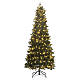 Árvore de Natal 240 cm POP-UP 500 LEDs branco quente jogos de luz modelo Peixes slim Poly s1