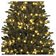 Árvore de Natal 240 cm POP-UP 500 LEDs branco quente jogos de luz modelo Peixes slim Poly s7