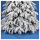 Albero Natale Crystal floccato realistico PE PVC 210 cm s4