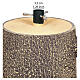 Base albero Natale 150-210 cm tronco dipinto due rami 30x20 cm s5