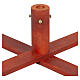 Red Wooden Christmas Tree Base 60 cm Diameter for 180-210 cm Trees s4