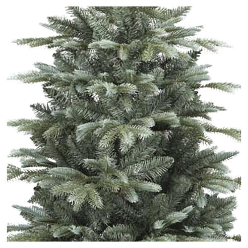 Silver-Green Christmas Tree in Mixed Wood Base PE 3