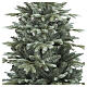 Silver-Green Christmas Tree in Mixed Wood Base PE s3