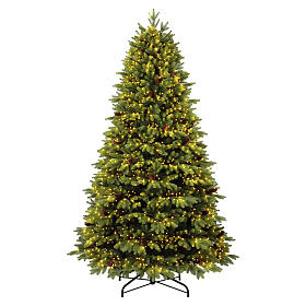 Albero di Natale prelit 9000 LED verde pigne Green Lux 240 cm