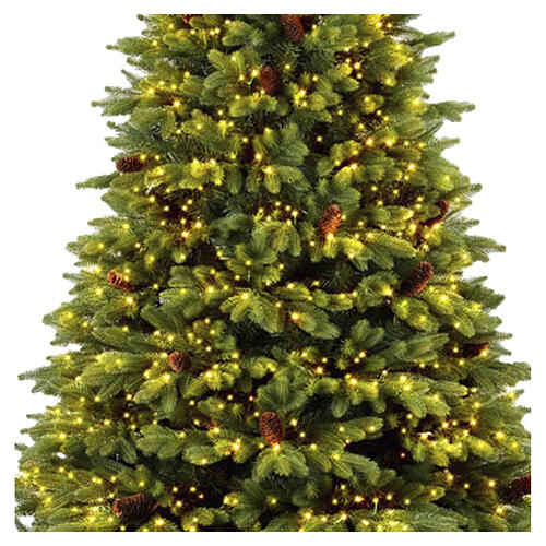 Albero di Natale prelit 9000 LED verde pigne Green Lux 240 cm 2