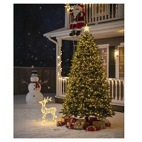 Albero di Natale Green Lux 270 cm 12000 LED prelit bianco caldo giochi luce verde Poly