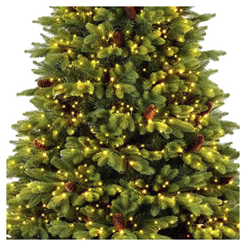 Albero di Natale Green Lux 270 cm 12000 LED prelit bianco caldo giochi luce verde Poly 2