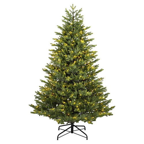 Árbol de Navidad West verde preiluminado 400 LED 210 cm poly regulador+temporizador 1