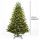 Árbol de Navidad West verde preiluminado 400 LED 210 cm poly regulador+temporizador s3