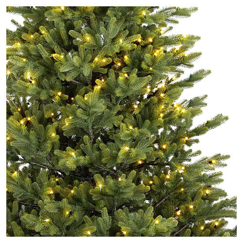 Sapin de Noël West vert 400 LEDs 210 cm poly réaliste dimmable + minuteur 5