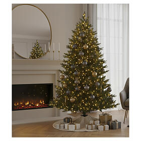 Albero di Natale West verde prelit 400 led 210 cm full poly dimmer+timer