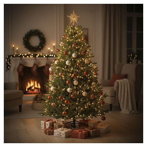 Árbol de Navidad Como 210 cm verde full Poly Realista 4