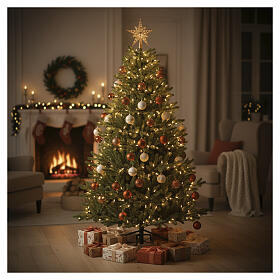 Albero di Natale Como 210 cm verde full Poly realistico