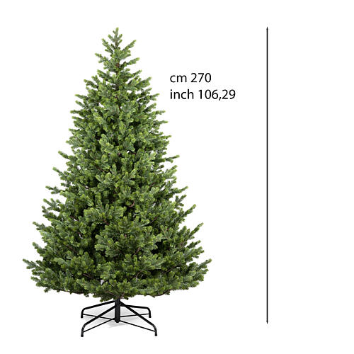 Albero di Natale verde Como 270 cm full PE realistico 3