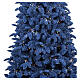 Ocean blue flocked Christmas tree, prelit with 320 LEDs, 85 in, Poly and PVC s6
